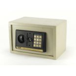 Electronic safe, 20cm H x 31cm W x 20cm D : For Further Condition Reports Please visit our website -
