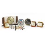 Vintage and later clocks and wristwatches including Noddy, Ingersoll, Metamec and Pulsar : For