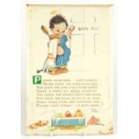 Mabel Lucie Attwell bathroom sign, 31cm x 21cm : For Further Condition Reports Please visit our