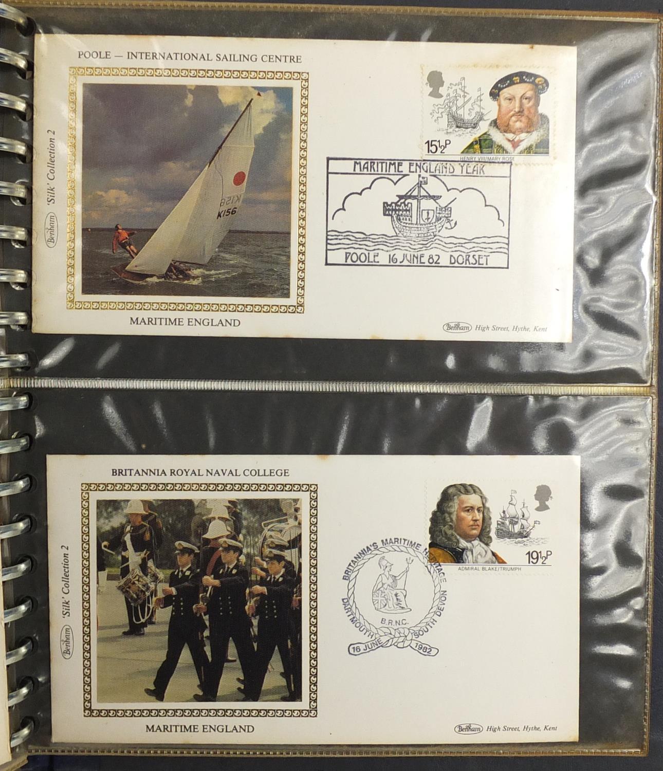 Maritime England first day covers by Benham, arranged in an album, limited edition 116/1020 : For - Image 2 of 5