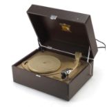 Vintage His Masters Voice turn table with double stylus : For Further Condition Reports Please visit