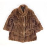 Ladies Musquash fur jacket, 80cm in length : For Further Condition Reports Please visit our