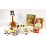 Religious items including a collection box, icons, candles and pictures : For Further Condition
