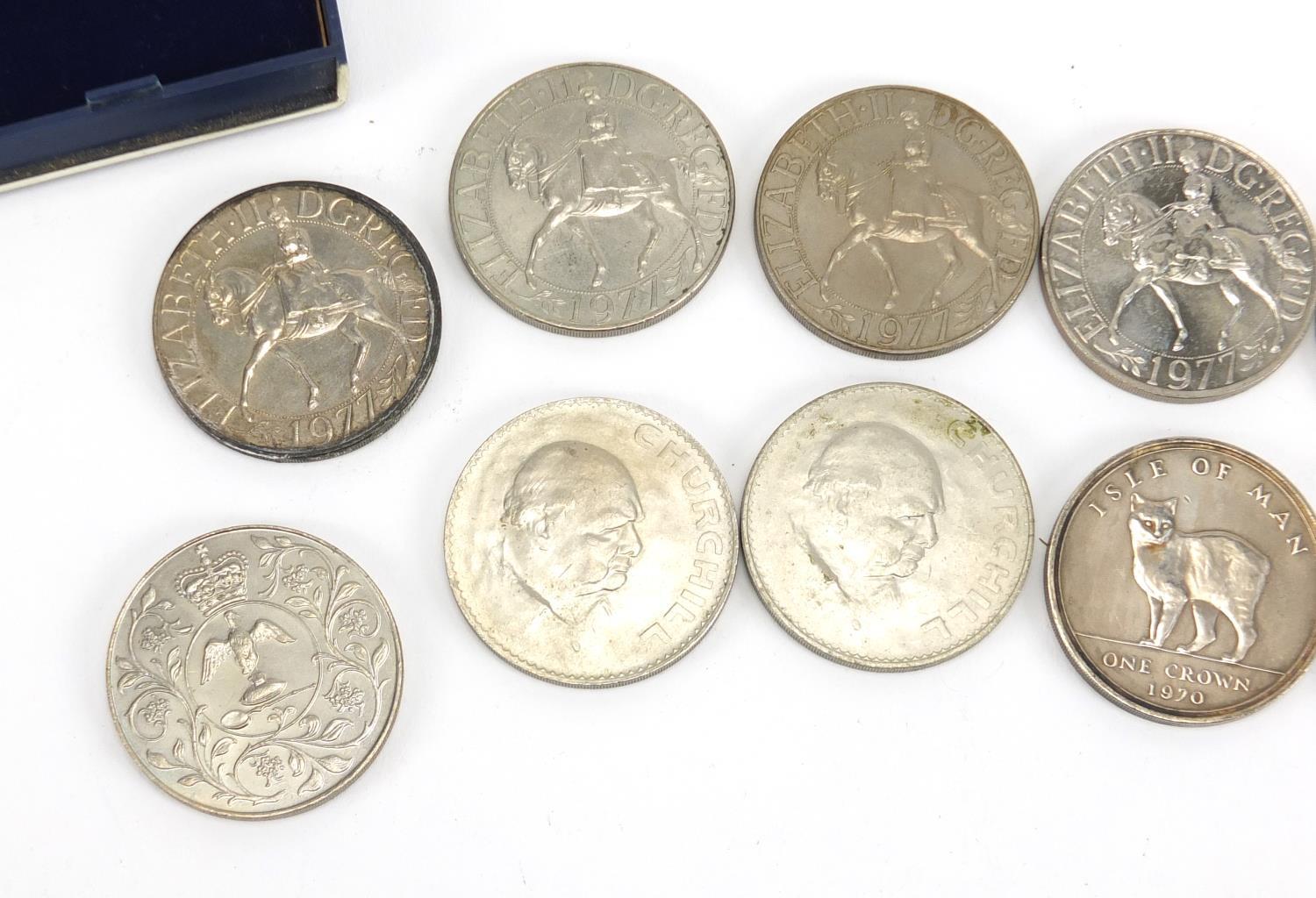 British coins with crowns and a Maria Theresa Thaler : For Further Condition Reports Please visit - Image 2 of 3