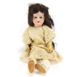 Miniature Armand Marseille bisque head doll with open/close eyes, 30cm high : For Further