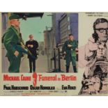 1966 Michael Caine in Funeral in Berlin poster, by Jovera. S. A., mounted and framed 34cm x 26cm :