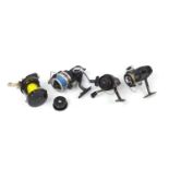 Four vintage fishing reels including Daiwa : For Further Condition Reports Please visit our