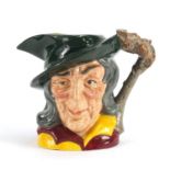 Large Royal Doulton Toby jug Pied Piper D6403, 16cm high : For Further Condition Reports Please