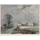 Rowland Hilder - The Road to the Farm, pencil signed print in colour, limited edition of 525,