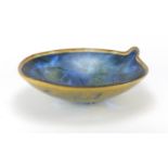 Large art glass centre bowl, 39cm in diameter : For Further Condition Reports Visit Our Website: