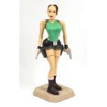 Large floor standing model of Lara Croft (Tomb Raider), 90cm high : For Further Condition Reports