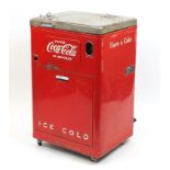 Retro Coca Cola refrigerator, model A23B 10K, with Vendo Company plaque, 96cm high : For Further