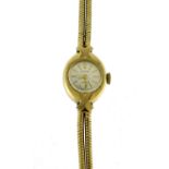 Ladies 9ct gold Rotary wristwatch with 9ct gold strap, 13.4g : For Further Condition Reports Visit