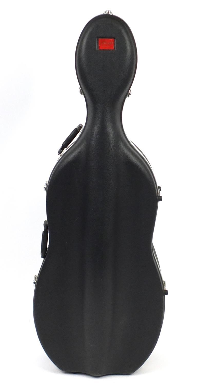 Full size cello with bow and Stagg protective travelling case, the cello back 30.5inch in length : - Image 17 of 19