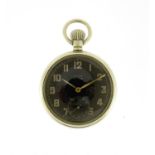 Military interest Rolex pocket watch, numbered A4186 to the dial, 5cm in diameter : For Further