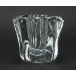 Swedish Kalvolan Kanto art glass vase by Tapio Wirkkala, etched marks and numbered 2241 to the base,