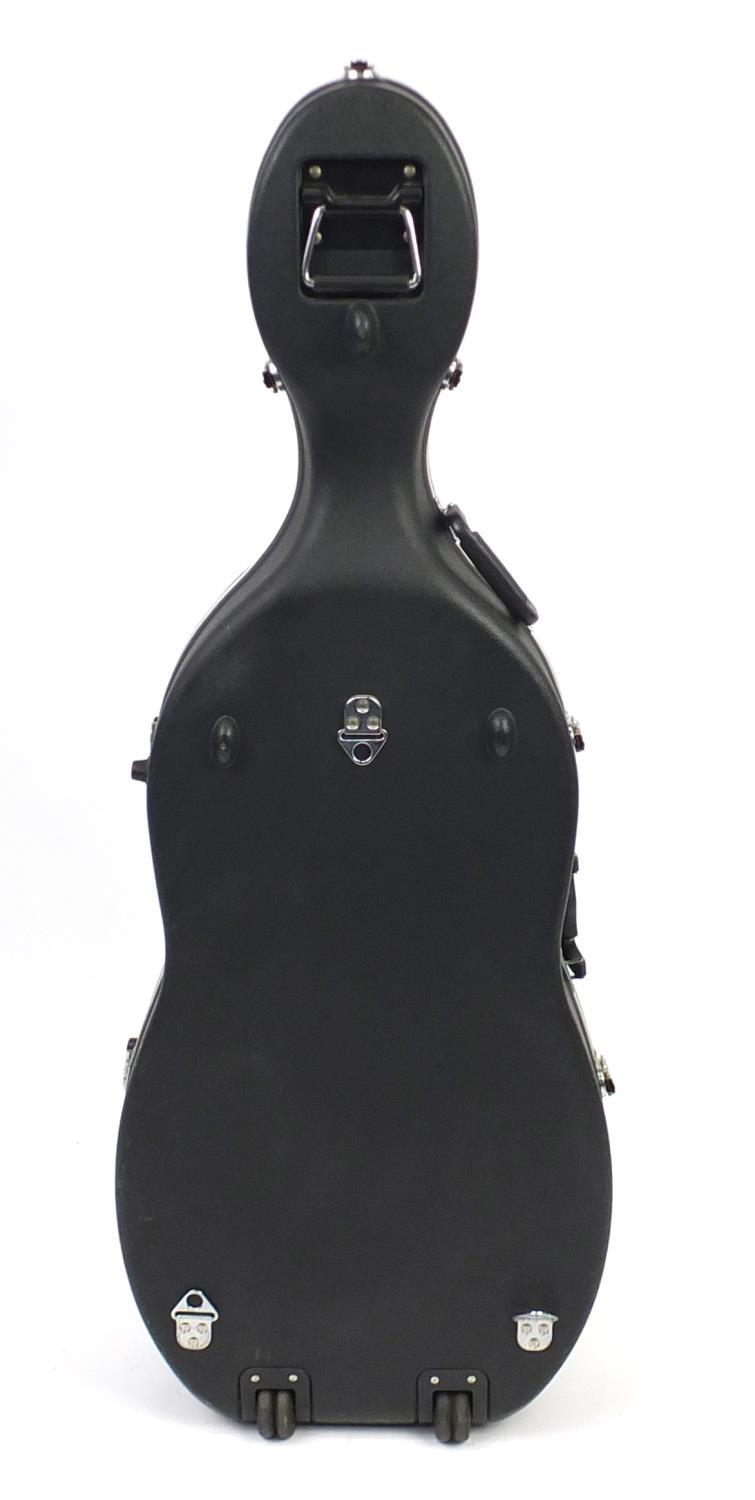 Full size cello with bow and Stagg protective travelling case, the cello back 30.5inch in length : - Image 19 of 19