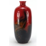 Royal Doulton Flambe vase numbered 1619, 27.5cm high : For Further Condition Reports Visit Our