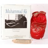 MUHAMMAD ALI - AUTOGRAPHED BOXING GLOVE & BOOK