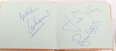 AUTOGRAPH BOOKS - THE SHADOWS, FRANK IFIELD ETC