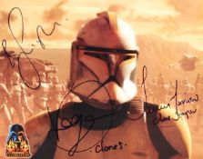 STAR WARS - MULTI SIGNED AUTOGRAPHED PHOTOGRAPH -