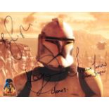 STAR WARS - MULTI SIGNED AUTOGRAPHED PHOTOGRAPH -