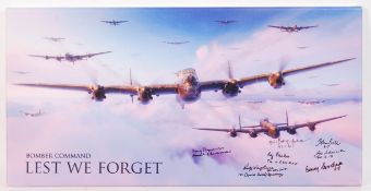 ' LEST WE FORGET ' MULTI SIGNED BOMBER COMMAND (X7