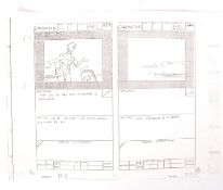 RARE STAR WARS DROIDS ANIMATED SERIES STORYBOARD