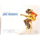 ' A FILM ABOUT JIMI HENDRIX ' 1973 ORIGINAL CINEMA