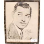 CLARK GABLE - AMERICAN ACTOR - AUTOGRAPHED PHOTOGR