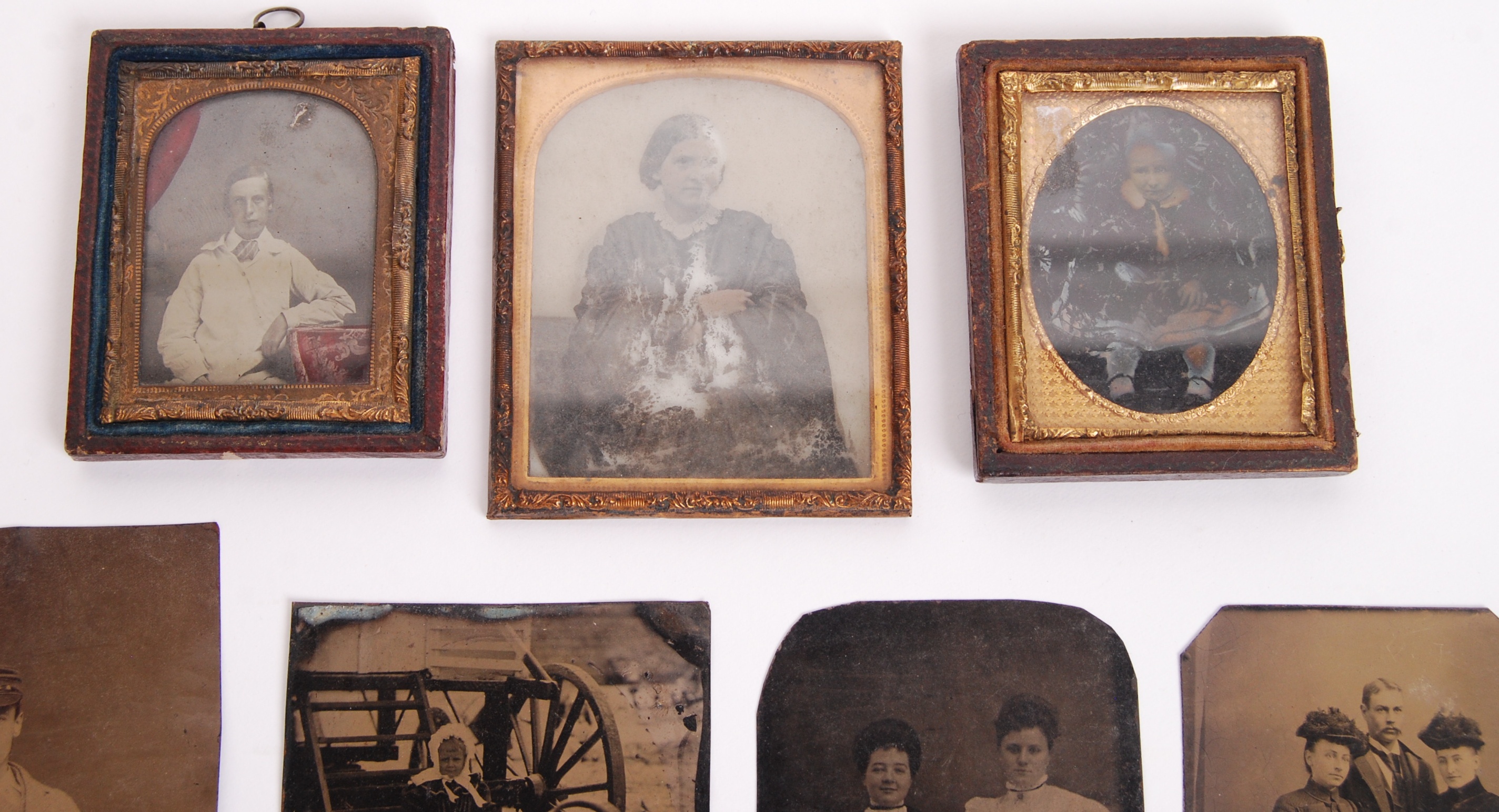 COLLECTION OF ANTIQUE 19TH CENTURY AMBROTYPES & DA - Image 2 of 4