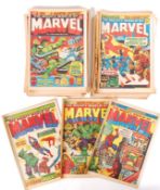 VINTAGE 1970'S ' THE MIGHTY WORLD OF MARVEL ' COMICS / COMIC BOOKS