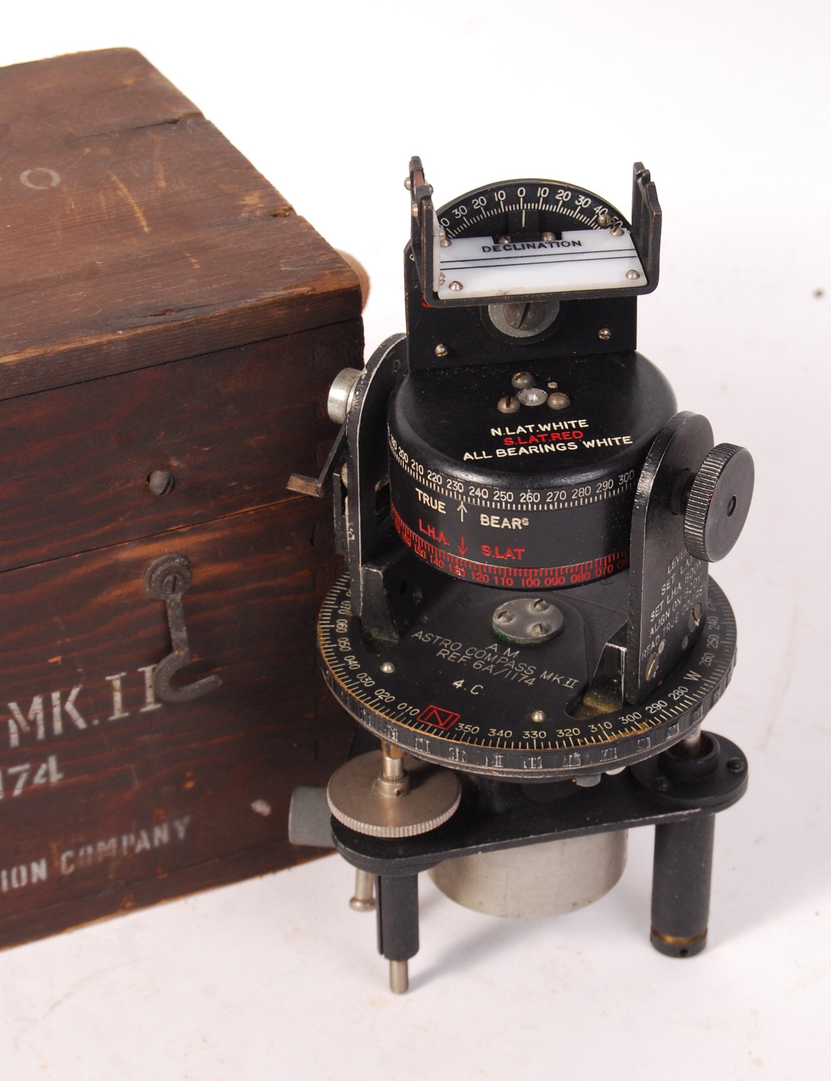 RARE WWII SECOND WORLD WAR ASTRO COMPASS MKII - Image 2 of 5