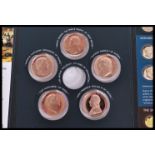 Battle Of Waterloo - 1815-2015 The Battle of Waterloo set of five / 5 Bronze Commemorative Medals