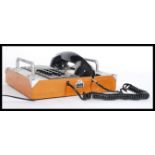 A retro style mid century telephone - classic St Louis Field phone Mark 1 having a wood and