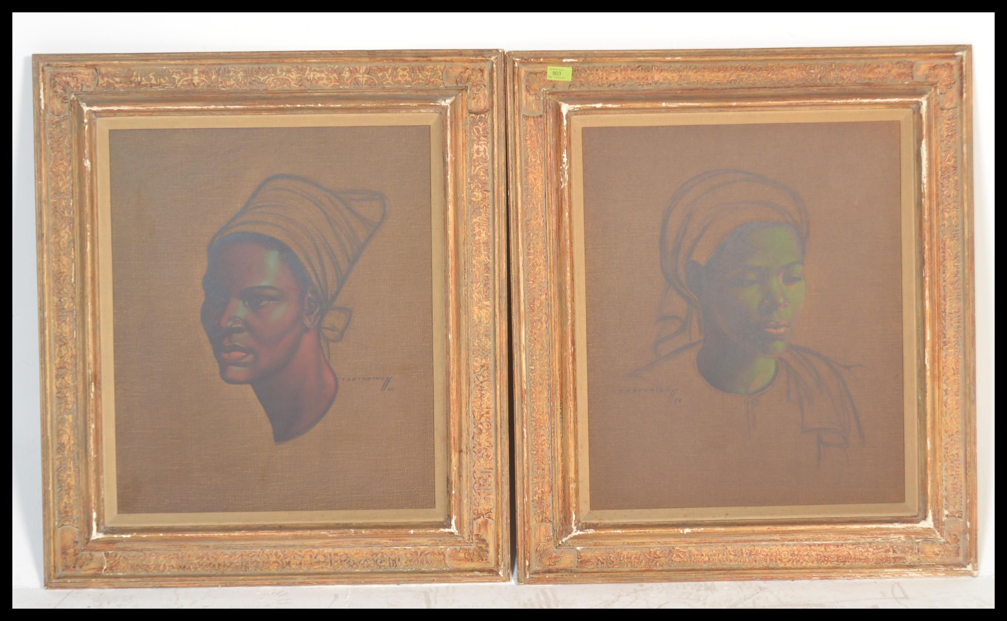 Two 'Basuto Girl' prints by Vladimir Tretchikoff to include one print of an African woman wearing