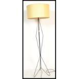 A retro 20th Century atomic / sputnik floor standing standard lamp with shade, the lamp crafted from