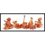 ASSORTED CHESTER WEDGEWOOD'S HANDMADE WOODEN ANIMALS