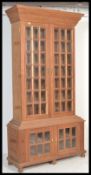 A large Elizabethan Samuel Pepys 1666 revival tall library bookcase cabinet. The very large bookcase