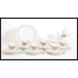 A vintage 20th century Rosenthal Studio Line ceramic tea service set consisting of teapot, six cups,