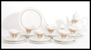 A vintage 20th century Rosenthal Studio Line ceramic tea service set consisting of teapot, six cups,