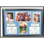 A golfing interest 2006 Ryder Cup Montage having photographs of the golfers along with printed