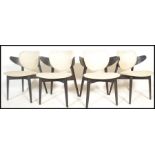 A set of four contemporary dining chairs designed by Stolar Gottfrid for Ikea, the ebonised