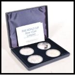 Westminster World Cup Silver proof 925 four Coin Collection commemorating the Japan and Korea
