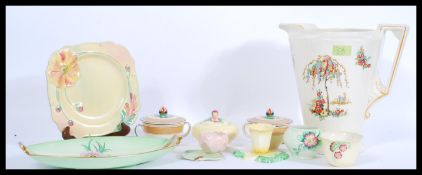 A collection of vintage early 20th Century Art Deco ceramics to include various Carlton Ware,