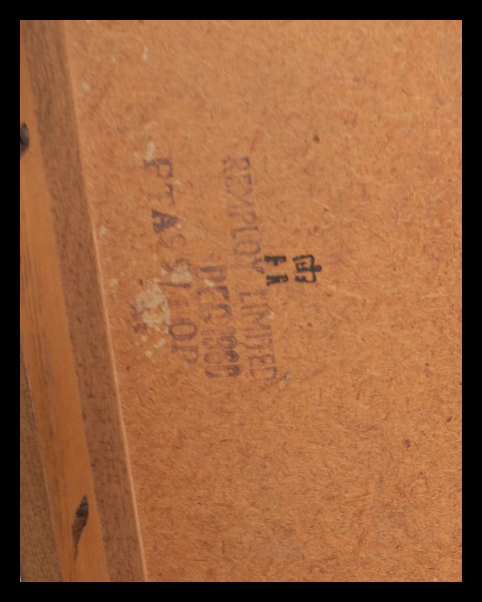 A pair of mid century Air Ministry marked office desks - writing tables in golden oak being raised - Image 5 of 5