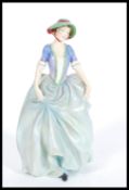 A Royal Doulton ceramic figure entitled Vanessa HN 1836, the Royal Doulton figure by L. Harradine.