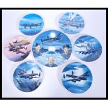 A good selection of commemorative plates to include Royal Worcester Wilfred Hardy's Dambusters