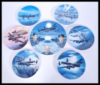 A good selection of commemorative plates to include Royal Worcester Wilfred Hardy's Dambusters