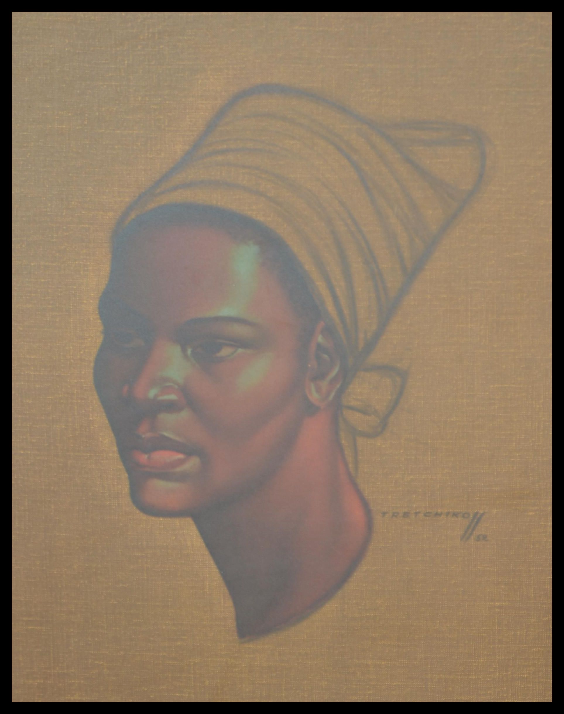 Two 'Basuto Girl' prints by Vladimir Tretchikoff to include one print of an African woman wearing - Image 2 of 3